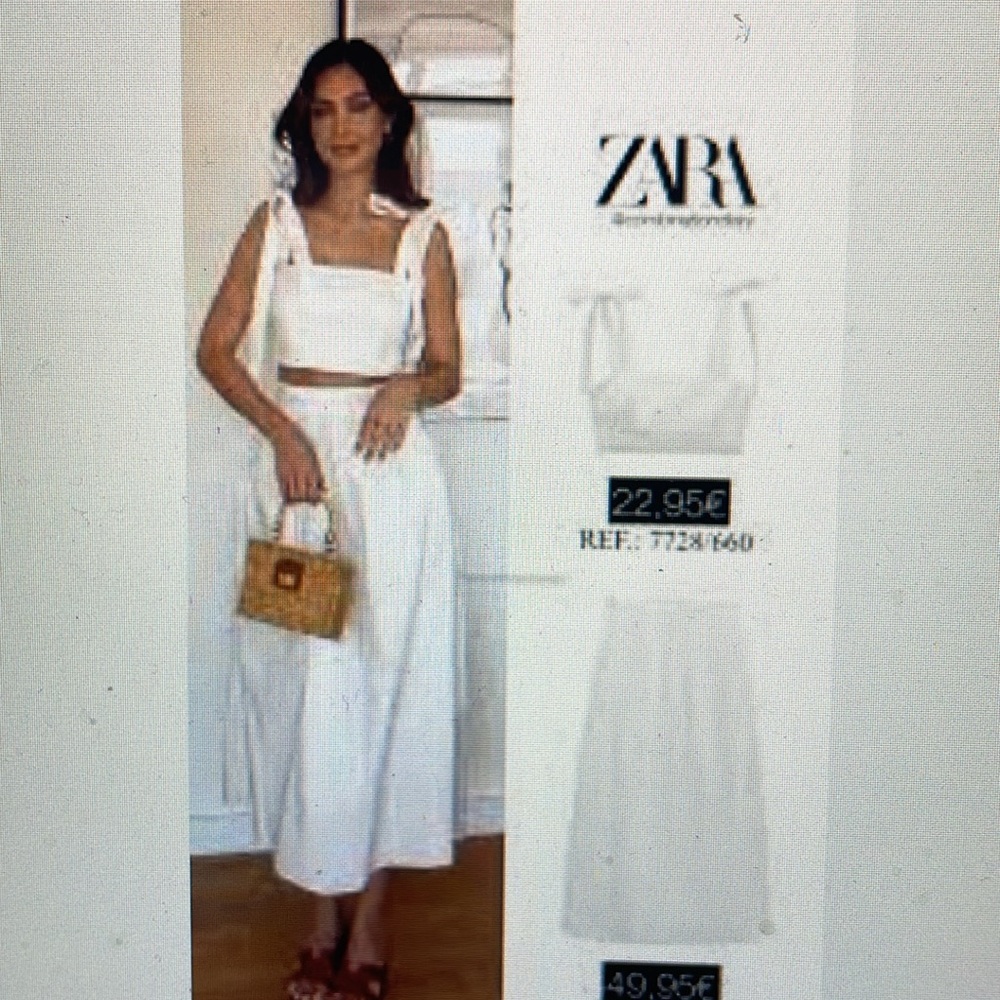 Zara White Women's Top